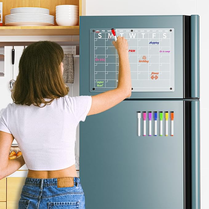 Acrylic Magnetic Dry Erase Board Calendar - Field & Grace