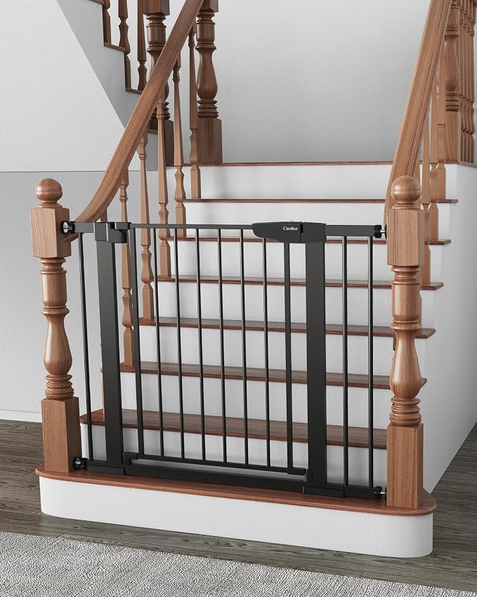 Cumbor 29.7-40.6" Baby Gate for Stairs, Baby Essential Safety Gate, Mom's - Field & Grace