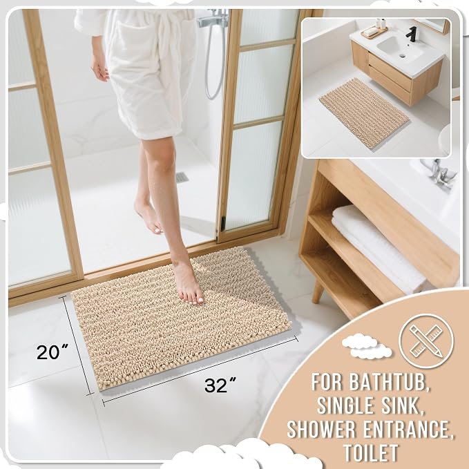 Yimobra Bathroom Rugs Non Slip Washable 32x20 Inch - Image 2