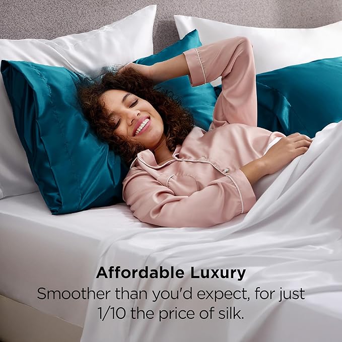 Bedsure King Size Satin Pillowcase Set of 2 - Image 5