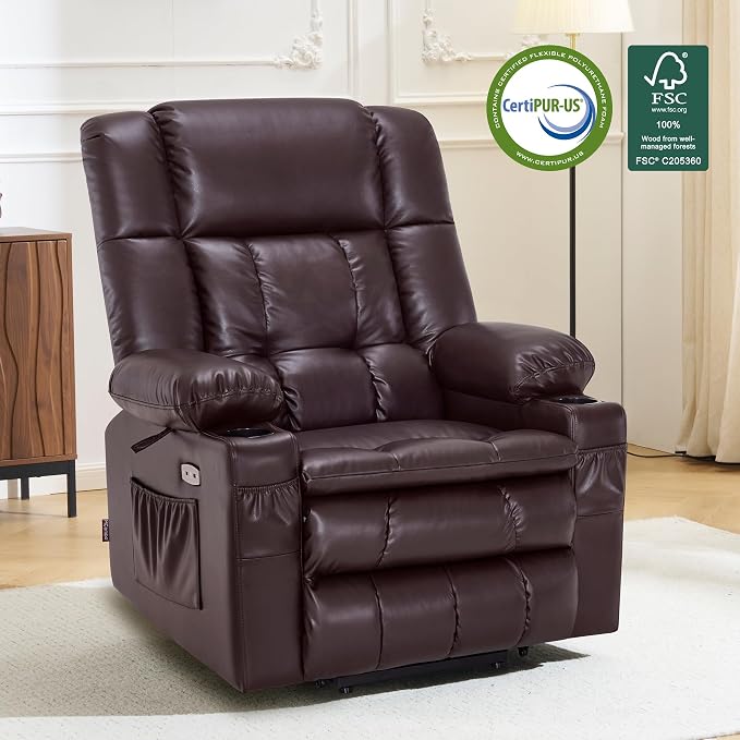 MCombo Dual Motor Large Power Lift Recliner Chair - Image 3