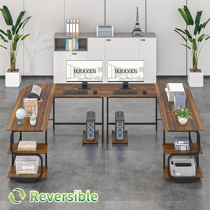 Teraves Reversible L Shaped Desk - Image 4