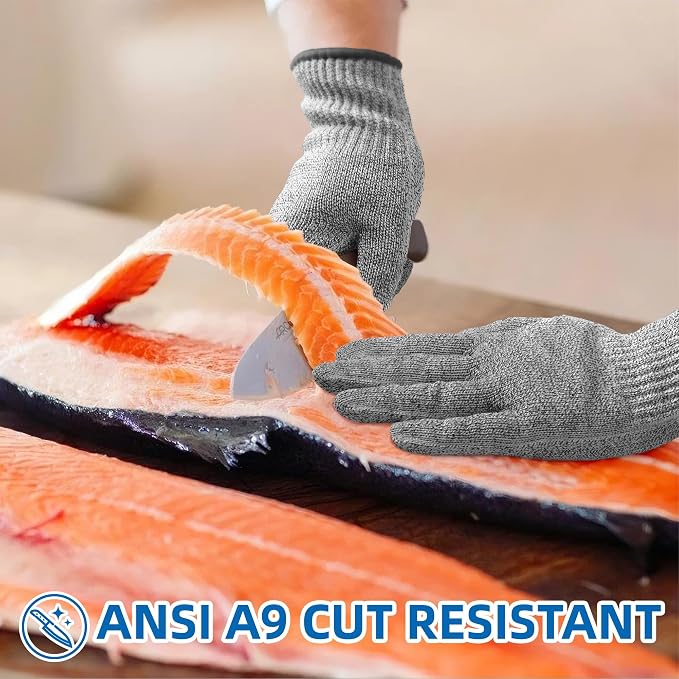 Schwer 2 Pairs ANSI A9 Cut Resistant Gloves, Food Grade Reliable Cutting Gloves - Image 5