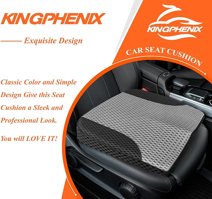 kingphenix Premium Car Seat Cushion, Memory Foam Driver Seat Cushion to Improve - Image 9