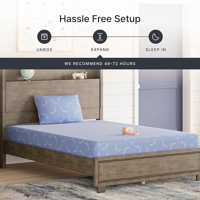 Signature Design by Ashley Full Size iKidz 7 Inch Firm Gel Memory Foam Mattress - Image 4