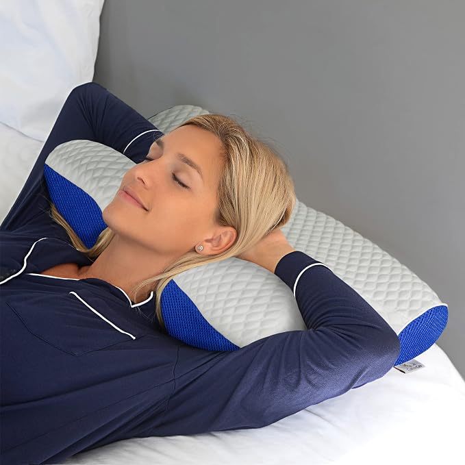 Cooling Gel Pillow for Neck and Shoulder Pain – Memory Foam Cervical Pillow - Image 4