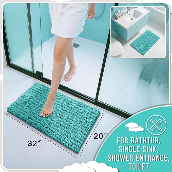 Yimobra Bathroom Rugs Non Slip Washable 32x20 Inch - Field & Grace
