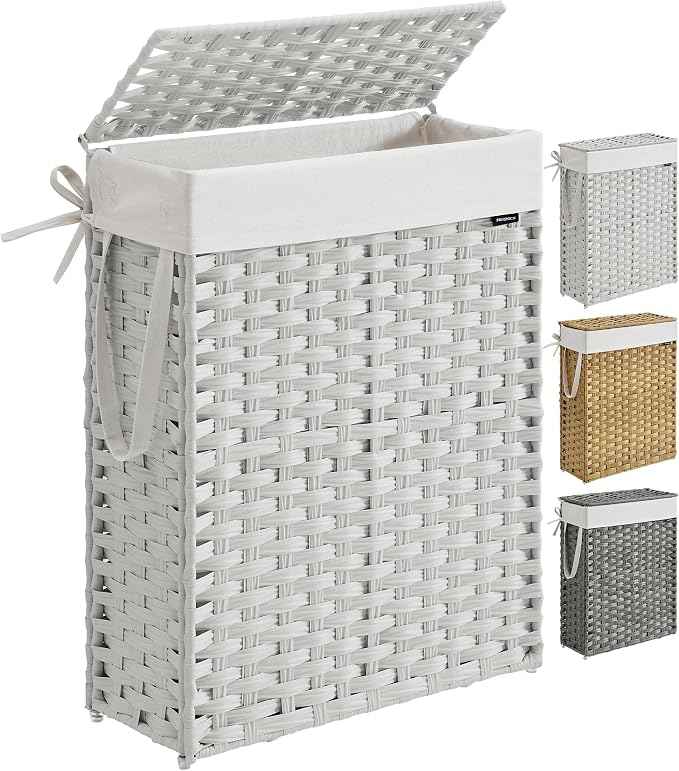 SONGMICS Slim Laundry Hamper