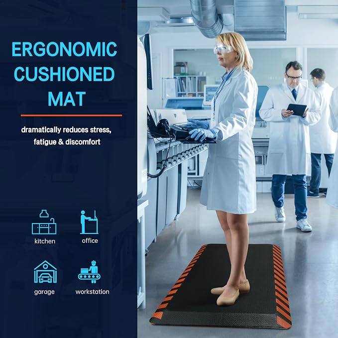FEATOL Anti Fatigue Mat Industrial, Ergonomic Standing Floor Mat - Image 5