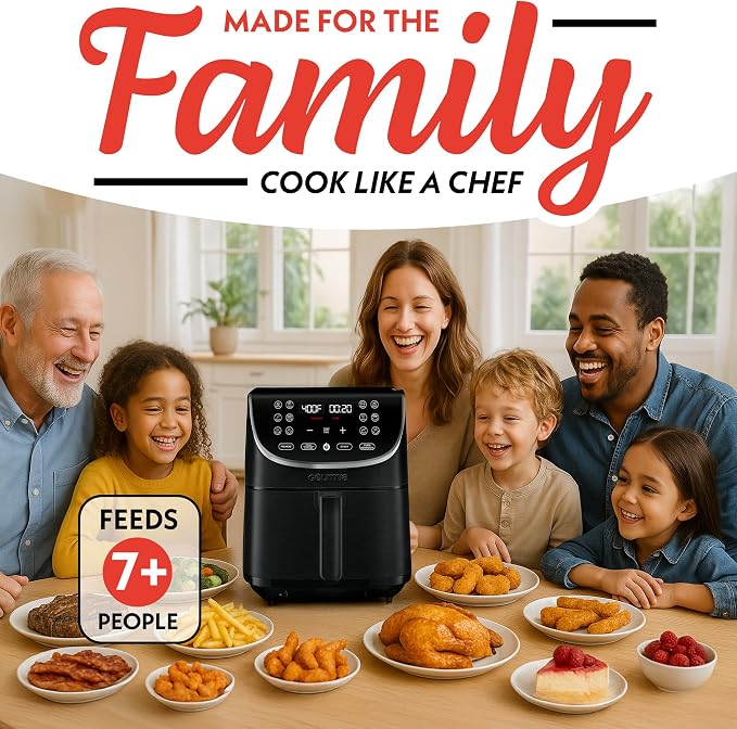 Gourmia Air Fryer - 7 Qt Large Capacity - Image 8