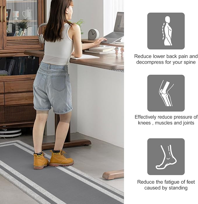 Kitchen Floor Mats Cushioned Anti Fatigue Kitchen Mat Farmhouse Kitchen Runner - Image 3