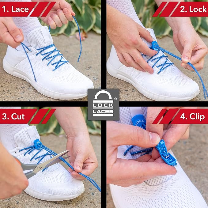 Lock Laces - Elastic No Tie Shoelaces 1 Size Fits All - Image 4