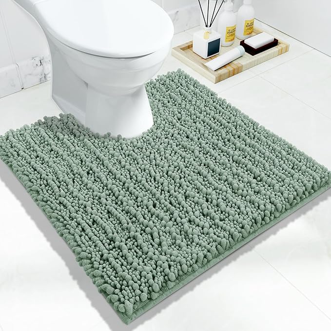 Yimobra Toilet Rug U Shaped Washable 24x24 Inch by Yimobra
