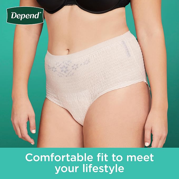 Depend Fresh Protection Adult Diapers, Incontinence & Postpartum Bladder Leak - Image 4