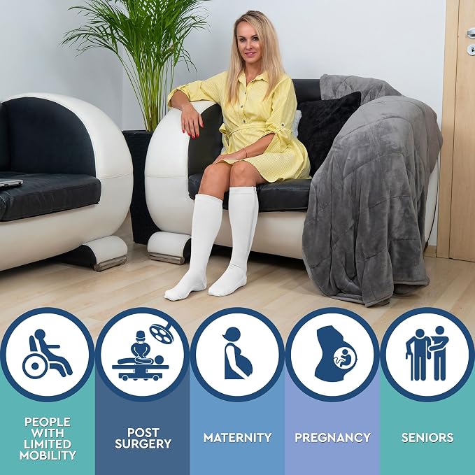 TheraMagic® Zipper Compression Socks - Image 3