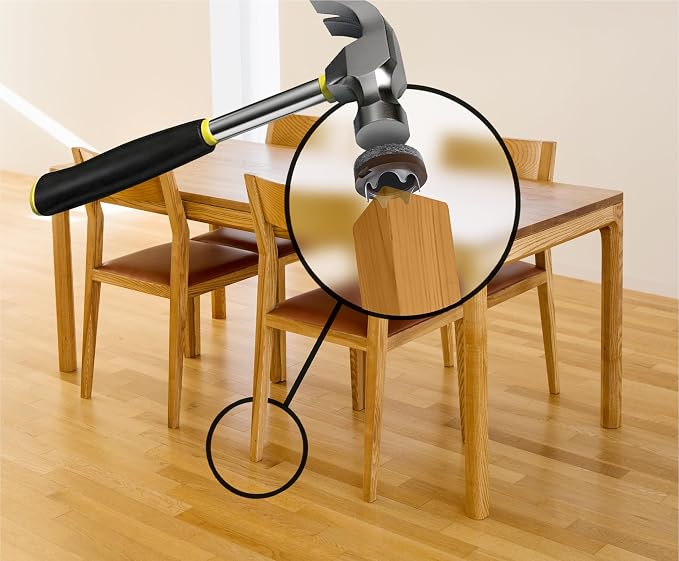 GorillaFelt Chair Leg Floor Protectors/Felt Chair Glides Tap-On Felt Furniture - Image 4