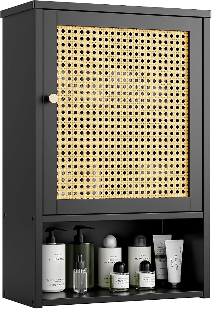 Bathroom Wall Cabinet, Bamboo Over-The-Toilet Storage Organizer by VOVALACraftingDreamHomes