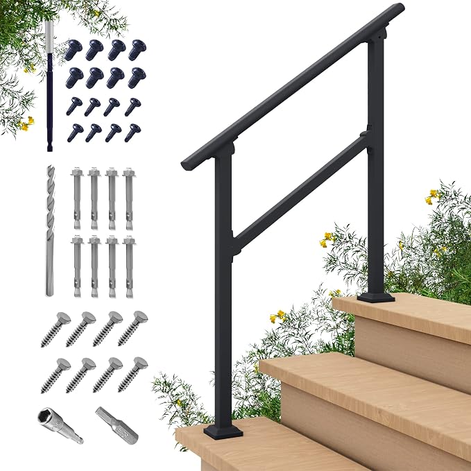 CR Fence & Rail 2-3 Step Stair Handrail, by CHR