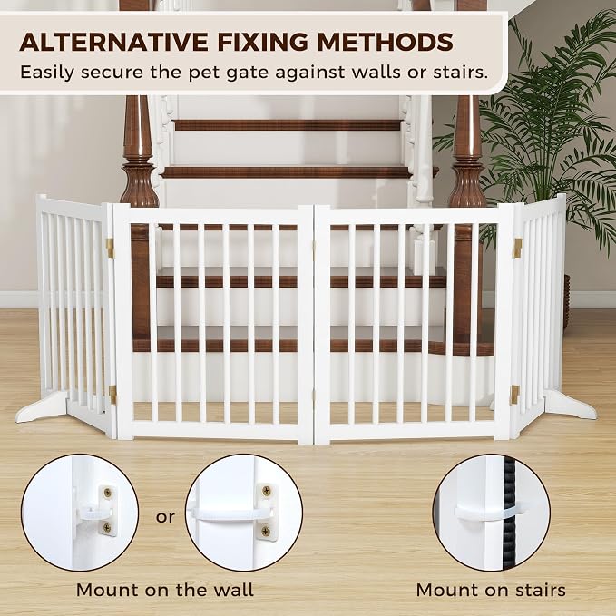 Solid Wood Freestanding Pet Gate - Image 3