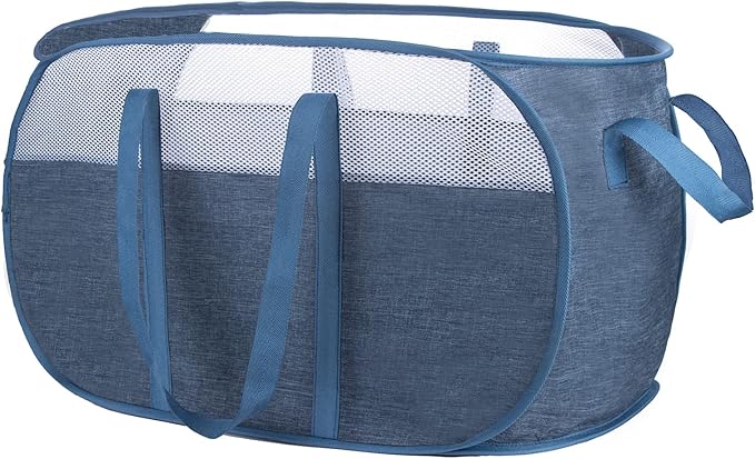 Pop Up Laundry Hamper，with Durable Handles collapsible laundry basket，Easy to - Image 3