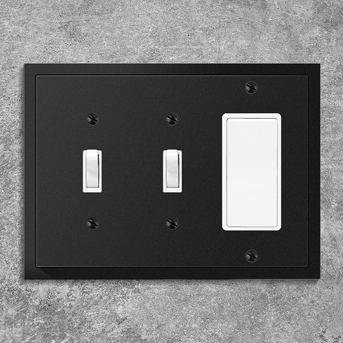 Henne Bery Modern Edge Decorative Wall Plate Switch Plate Outlet Cover - Image 4