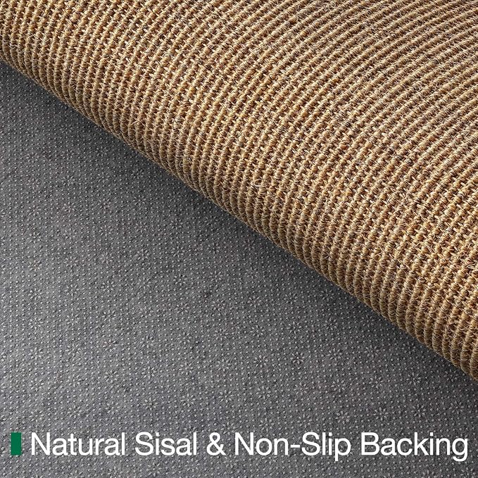 LUMI Handwoven Sisal Door Mat, Non-Slip Durable Entryway Mat, Welcome Front - Image 5
