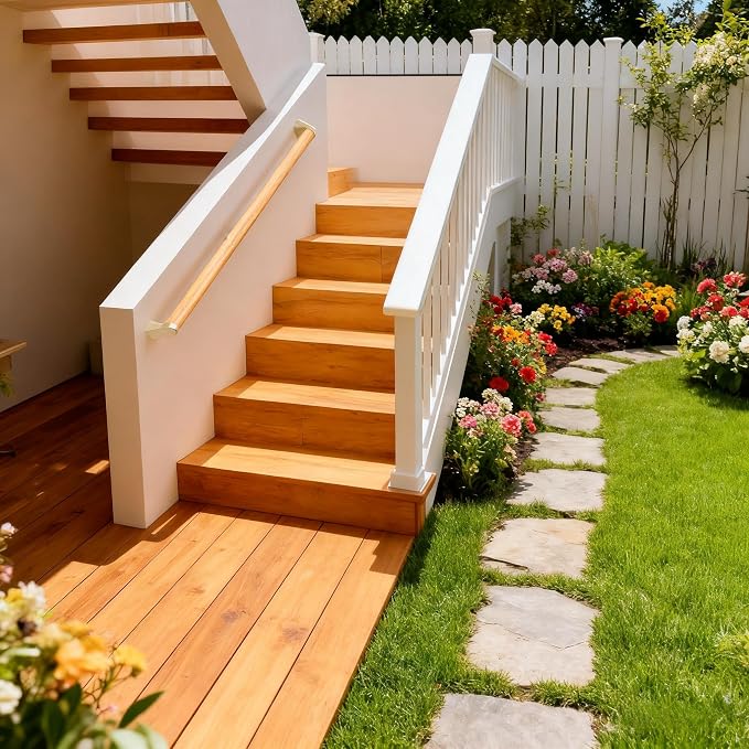 15 FT Modern Aluminum Handrail Set - Image 9
