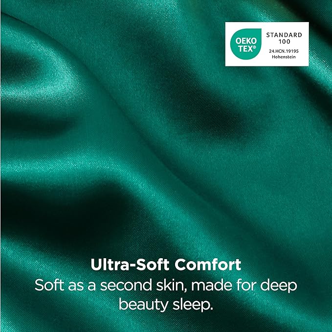 Bedsure Satin Pillowcases, Similar to Silk Pillow Cases Queen Size Set of 2 - Image 6