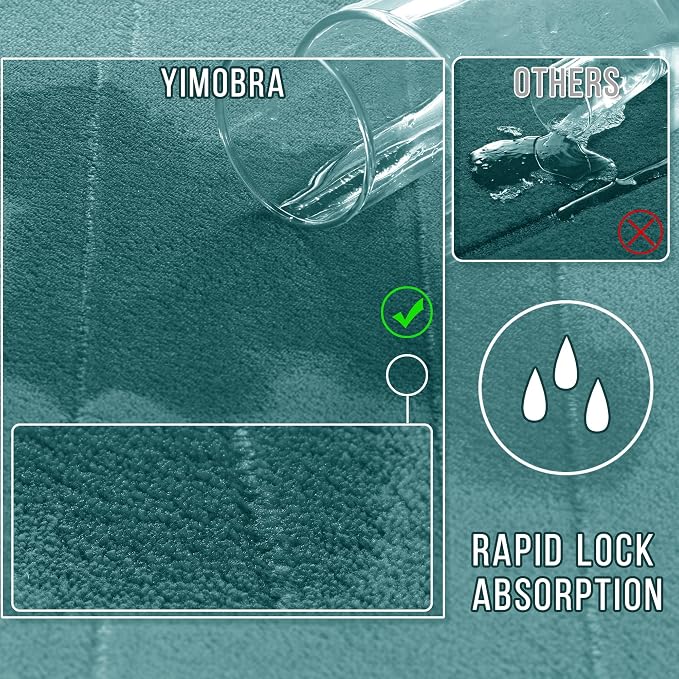 Yimobra U-Shaped Toilet Bath Mat Set 2 Piece - Image 4