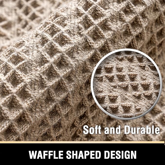 H.VERSAILTEX Waffle Bath Runner Rug Long Bath Mat Super Absorbent Boho Bath - Image 3