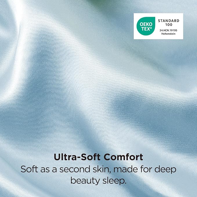 Bedsure Satin Pillowcases, Similar to Silk Pillow Cases Queen Size Set of 2 - Image 6