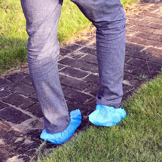G & F Products Disposable Shoe Covers, Slip-Resistant Booties, Heavy-Duty - Image 4