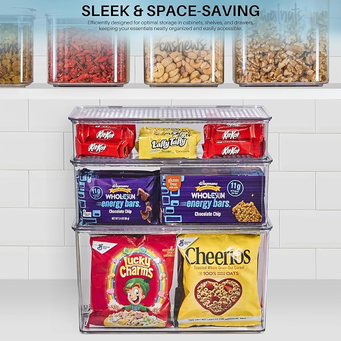 Sorbus Durable Plastic Storage Bins - Image 6