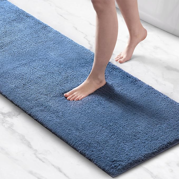 Madison Park Signature Marshmallow Bathroom Rug Non Slip, Luxrurious Plush Bath by MADISONPARK