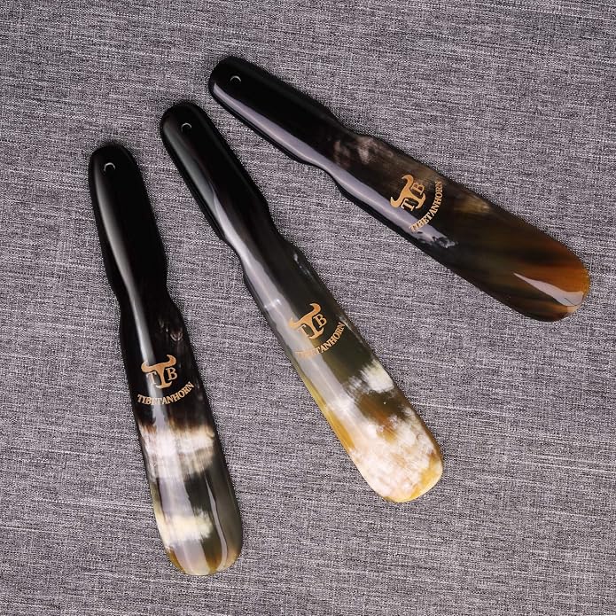 Shoe Horn, Hand Crafted Natural Tibetan Yak Horn Shoe Horns - Image 8