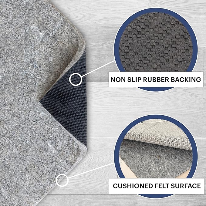RUGPADUSA - Dual Surface - 4'10" x 7'10" - 3/8" Thick - Felt + Rubber - - Image 3