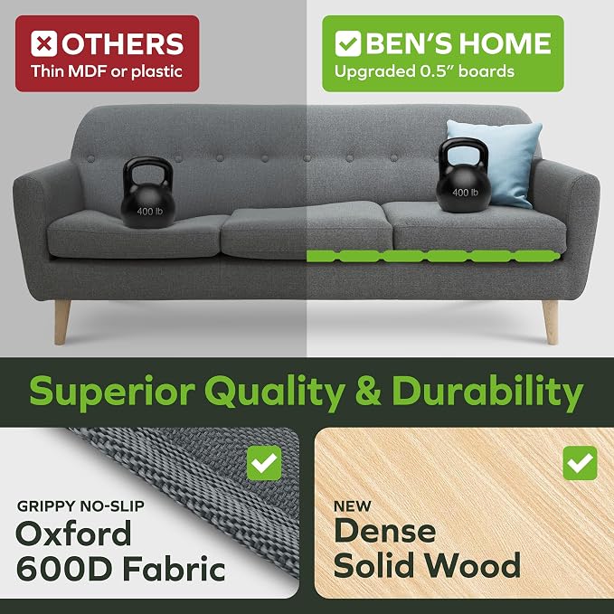 BEN'SHOME® Heavy Duty Loveseat Cushion Support Board – Instantly Repair Sagging - Image 4