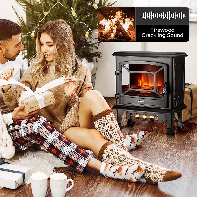 TURBRO Suburbs 20 in. Electric Fireplace Infrared Heater - Image 2
