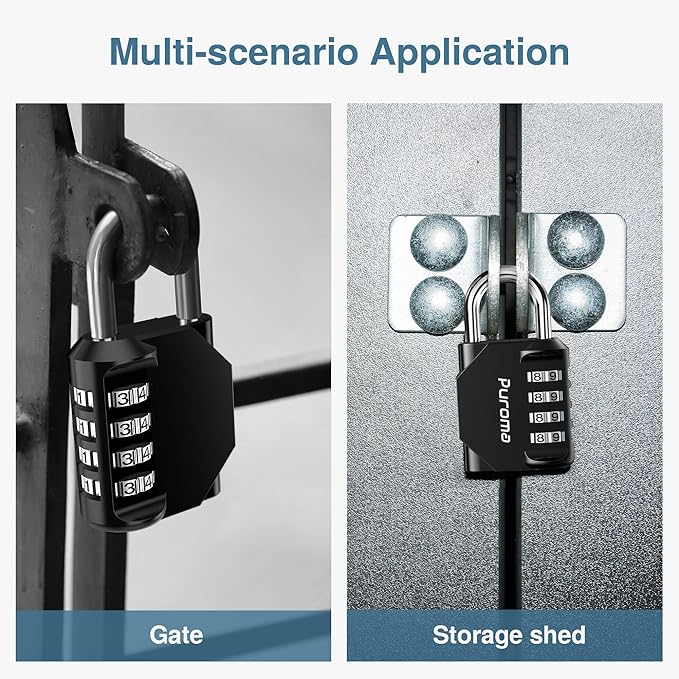 Puroma 10 Pack Combination Lock - Image 6