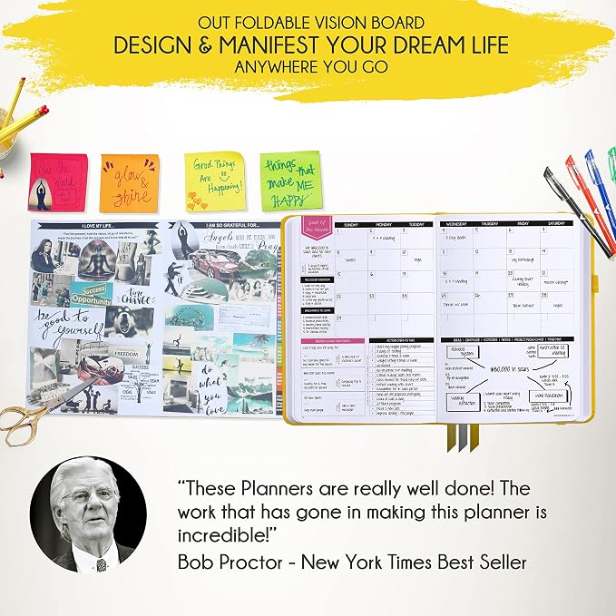 Law of Attraction Planner – Undated Hourly, Weekly & Monthly Goal Setting - Image 6