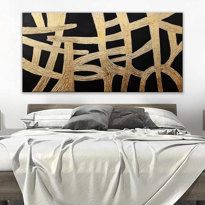 Abstract Wall Art Paintings Wall Decor Large Canvas Wall Art Decor Black And - Image 2