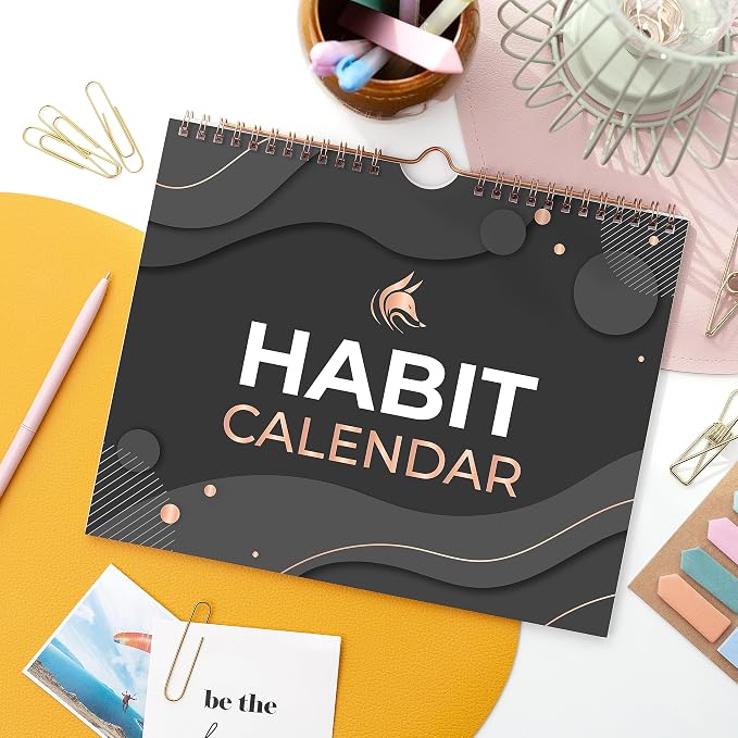 Clever Fox Habit Calendar Circle – 24-Month Inspirational Daily Habit Tracker - Image 6