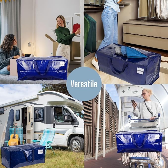 VENO 6 Pack Moving Bags w/Backpack Straps, Heavy Duty, Moving Boxes Alternative - Image 6