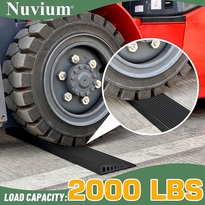 1.2" Rise Threshold Ramps for Doorways, 35.5" Wide Natural Rubber Power - Image 4