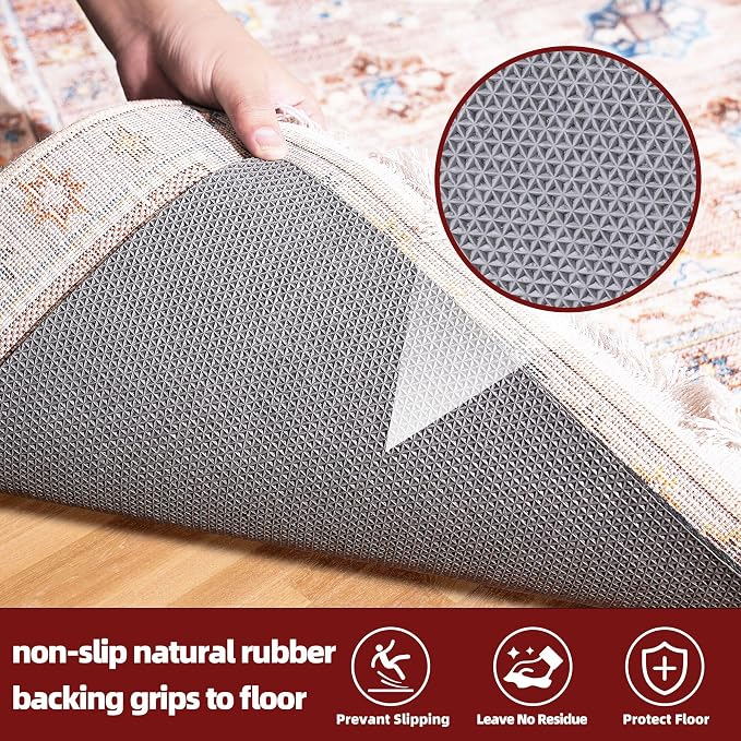 BAGAIL Felt and Natural Rubber Backing Rug Pads 1/8” Thick, 9 x 12 Ft Non Slip - Image 4