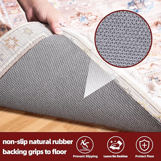 BAGAIL Felt and Natural Rubber Backing Rug Pads 1/8” Thick, 2 x 10 Ft Non Slip - Image 4