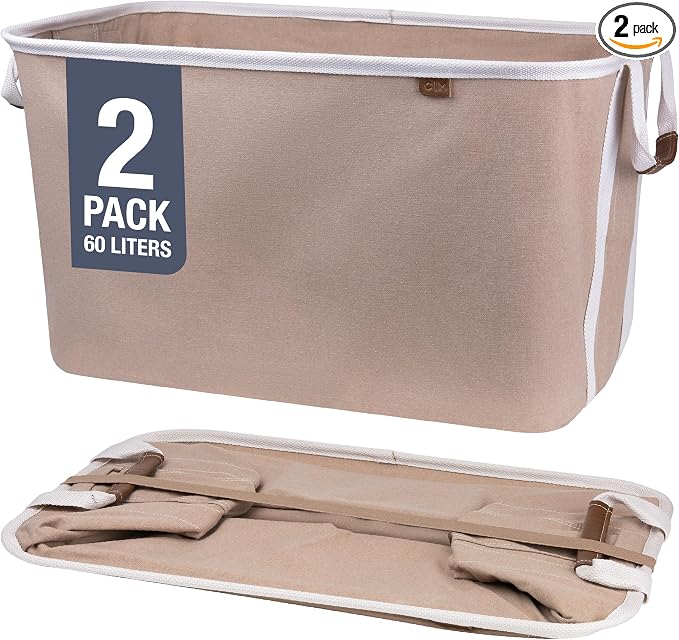 CleverMade Collapsible Laundry Basket Hamper - Field & Grace