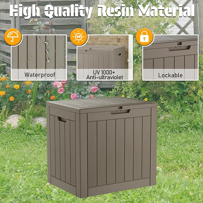 NUNU LAB 32 Gallon Outdoor Storage Box Waterproof, Outside Package Delivery - Image 5