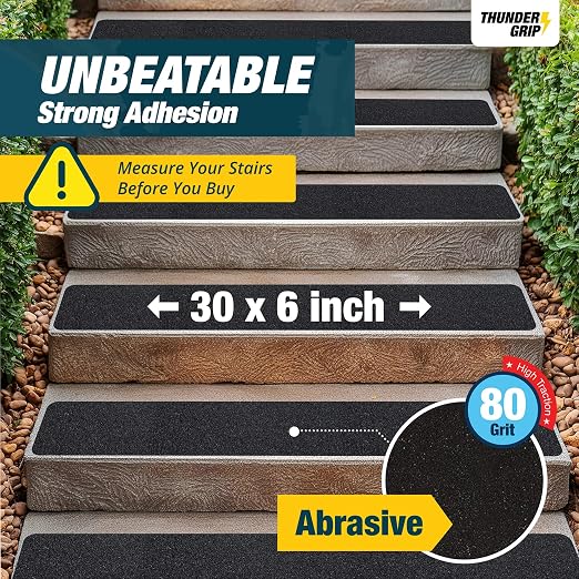 Outdoor Stair Treads Non Slip 30" x 6" - Image 3