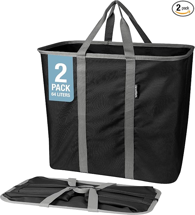 CleverMade Collapsible Laundry Basket - 64L Storage Organization Container by CleverMade